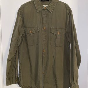 Army Green Button Up Shirt